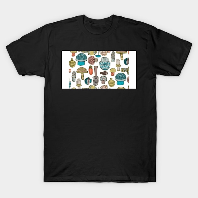 Vintage Mushrooms T-Shirt by nerdlkr